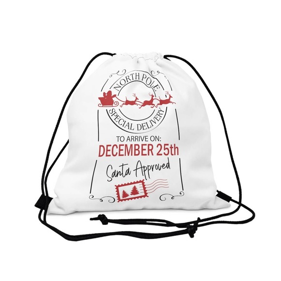 Santa Sack, Santa Delivery Sack, Christmas gift bag, Christmas gift bag for kids - Picture 5 of 7